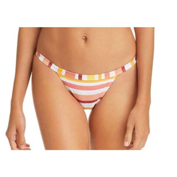 MINKPINK Striped Multicolored Swim Bikini Bottom Swim Suit XS NWT - Picture 2 of 6